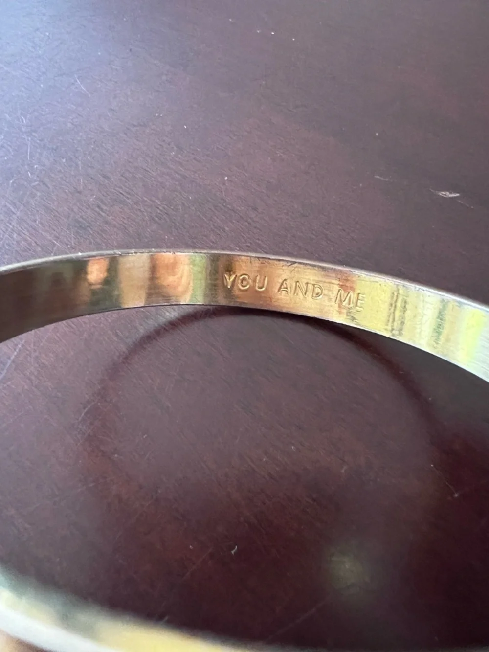 Kate Spade ♠️ You and Me Idiom Bangle Bracelet - Picture 2 of 4